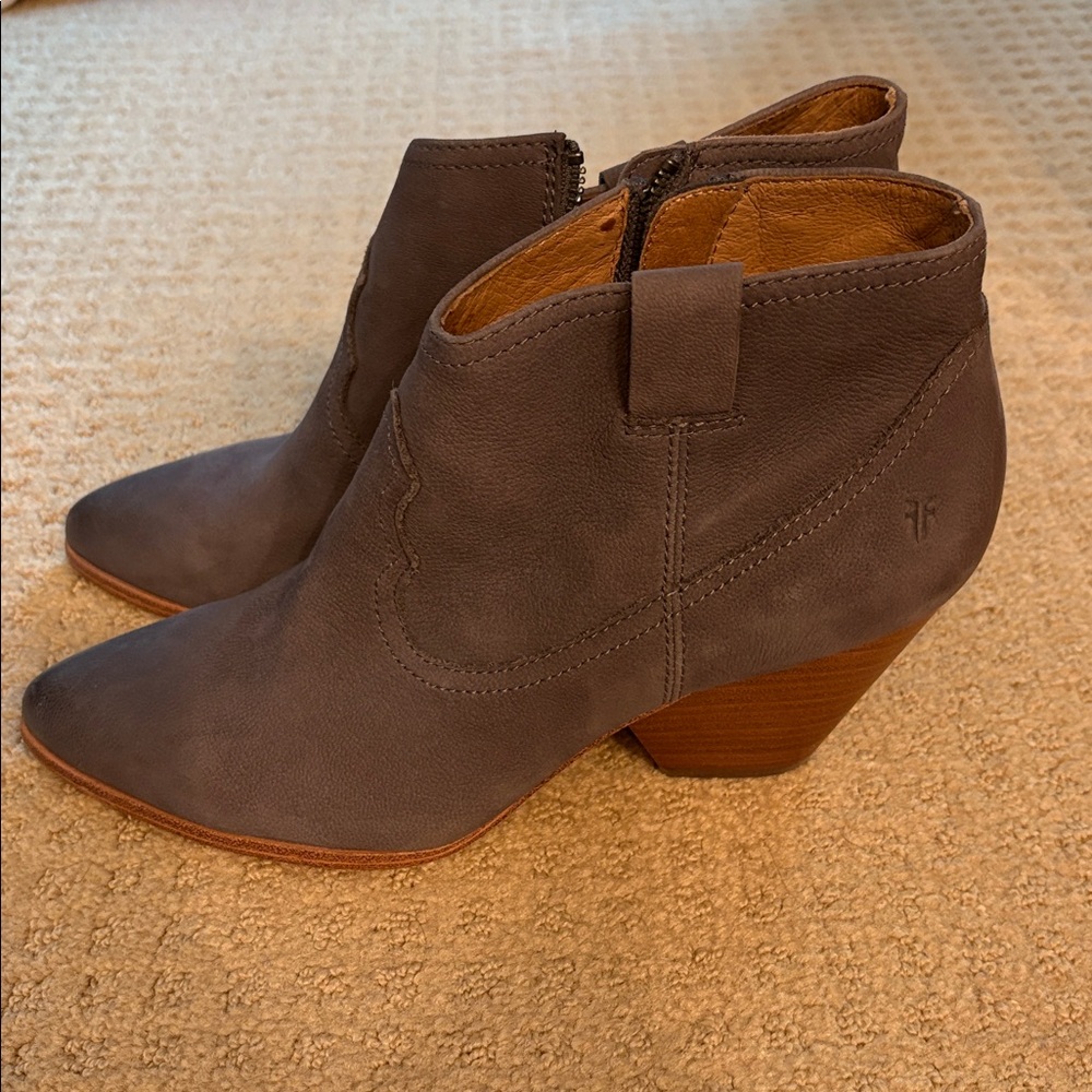 Frye Women's Charcoal-Grey Ankle Booties